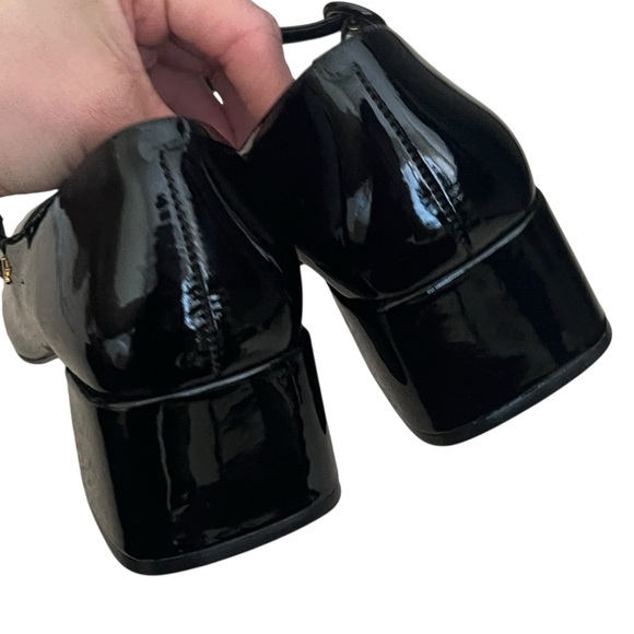 Larroudé Larroude Blair Block Pump In Black Patent Size 7 - Picture 6 of 10